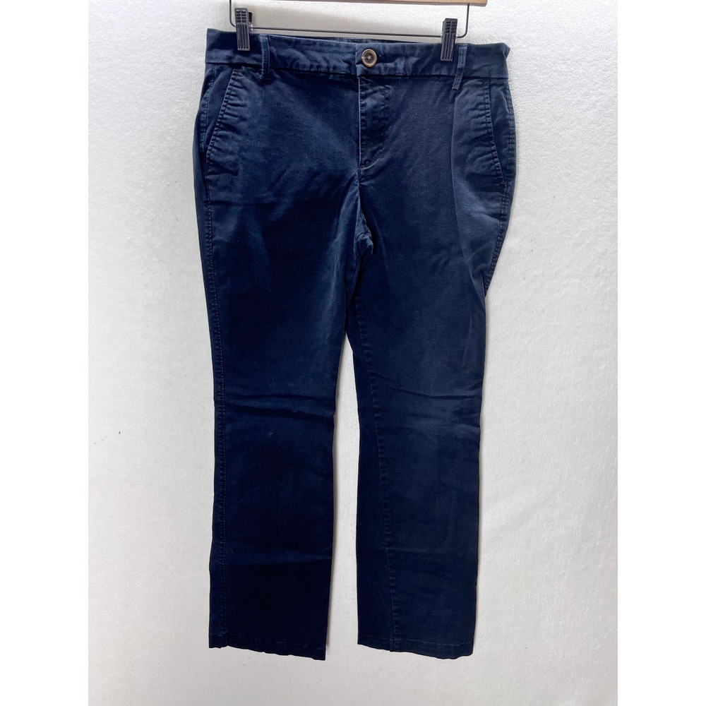 Old Navy Bootcut Pants Womens 8 Black Casual Office Khaki Chino 3218